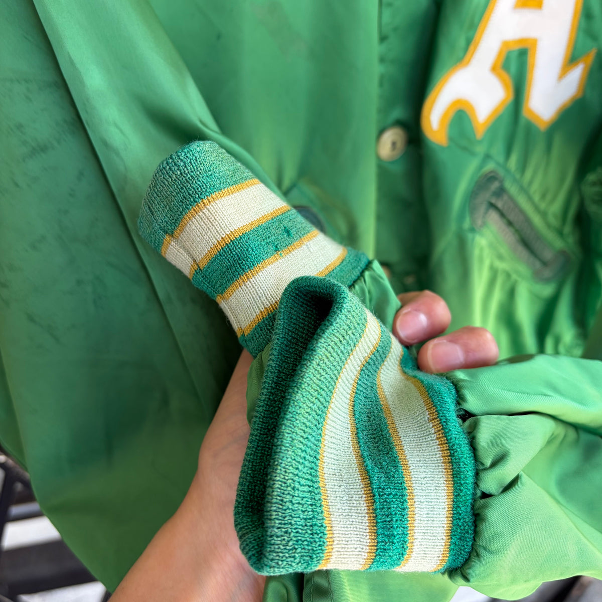1980’s Wilson Oakland A’s Satin Jacket - Size 44 (L)
