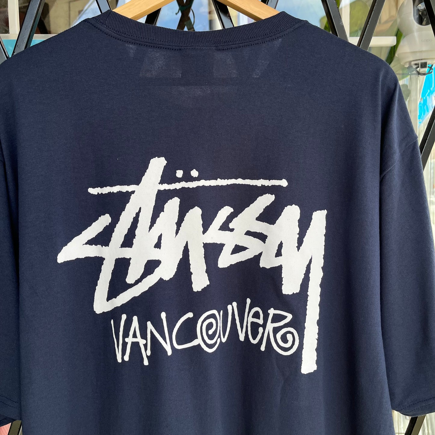 Stussy Vancouver Navy Tee - Size XL