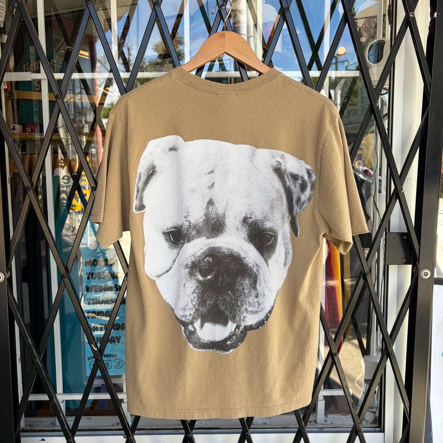 Stussy Big Dog Tee Khaki - Size M