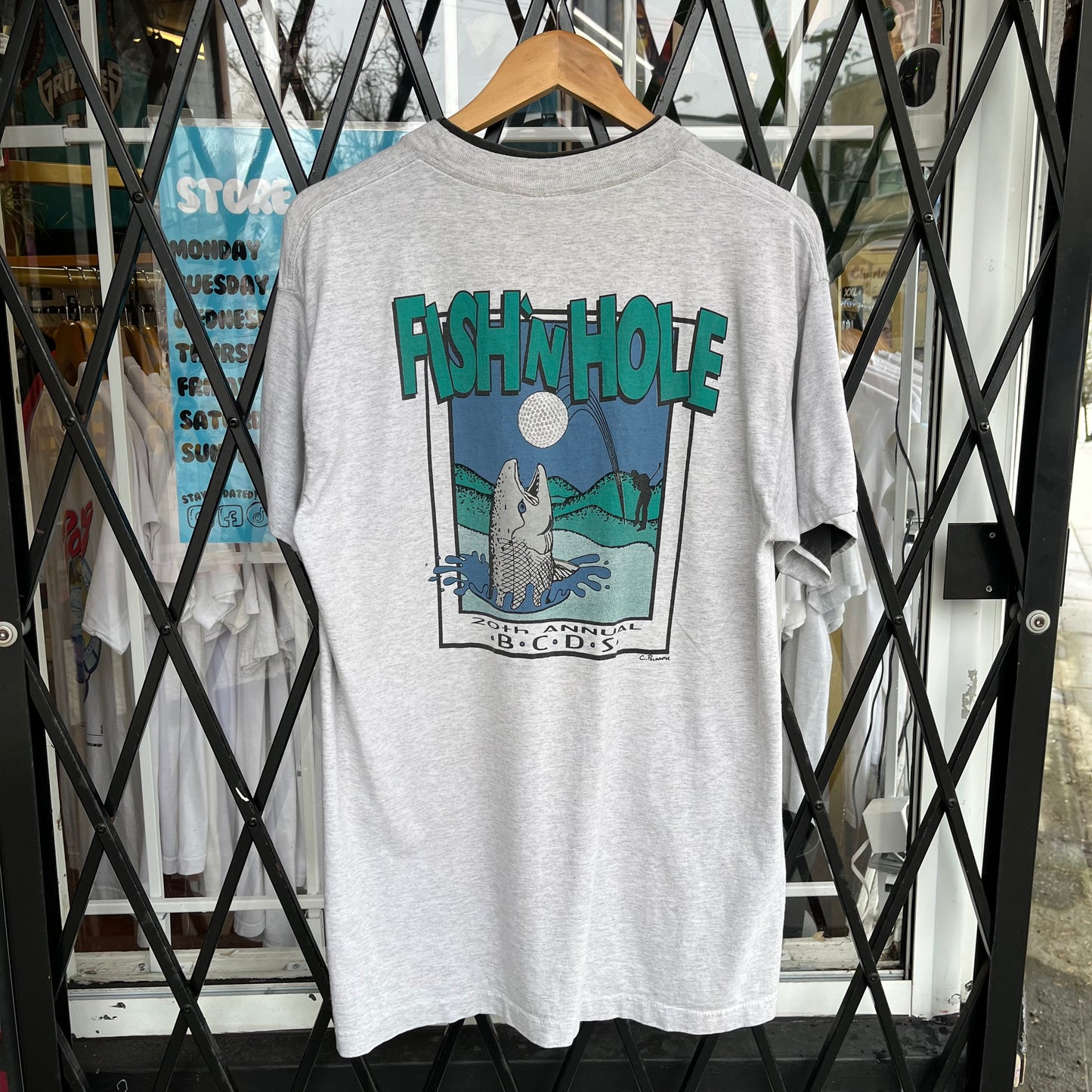 Vintage Fish N’ Hole Tee - Size L