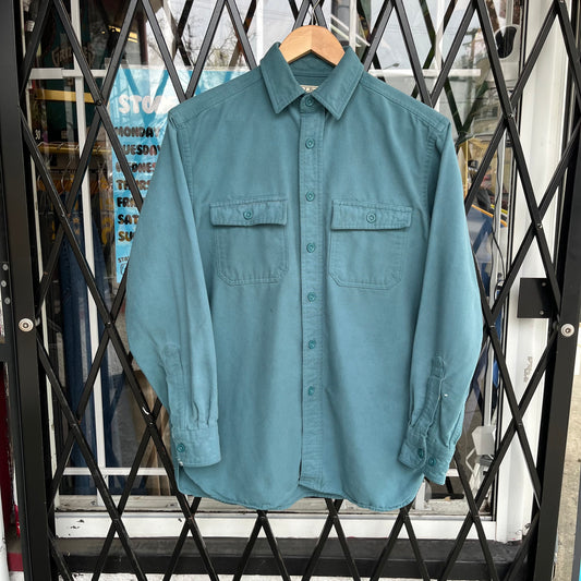 Vintage LL Bean Chamois Cloth Button Up Shirt - Size S