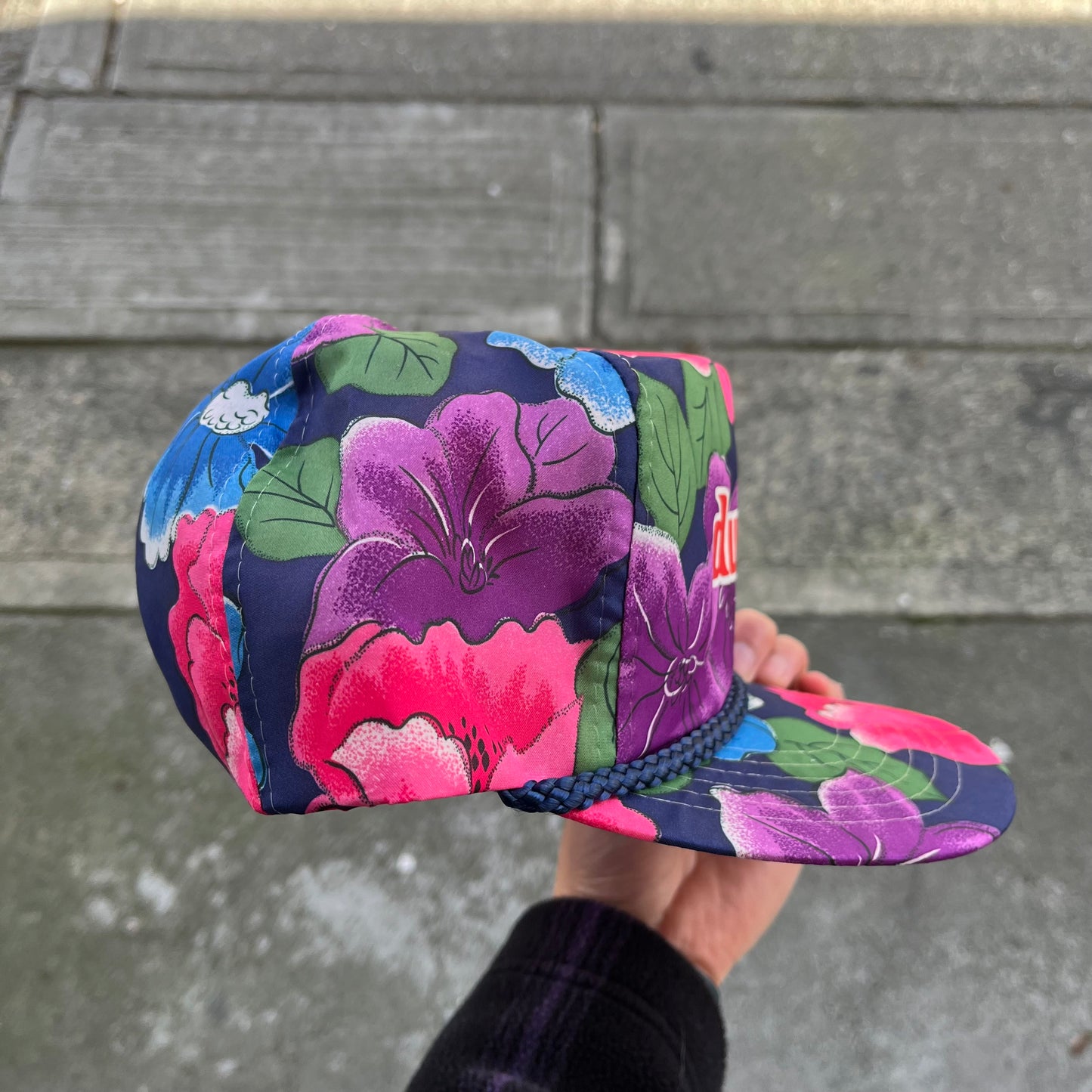 Vintage Dueck on Marine Dealership Floral Snapback