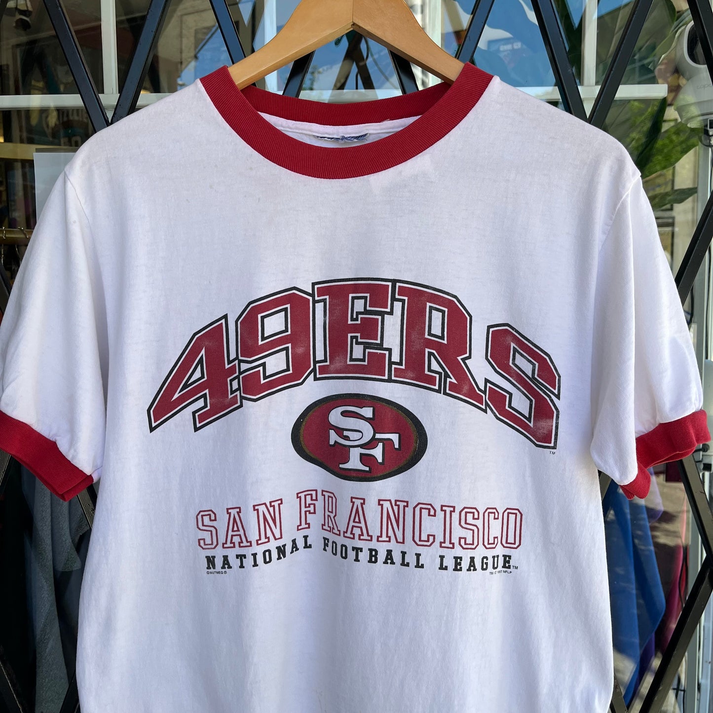 1997 San Francisco 49ers Ringer Tee - Size M
