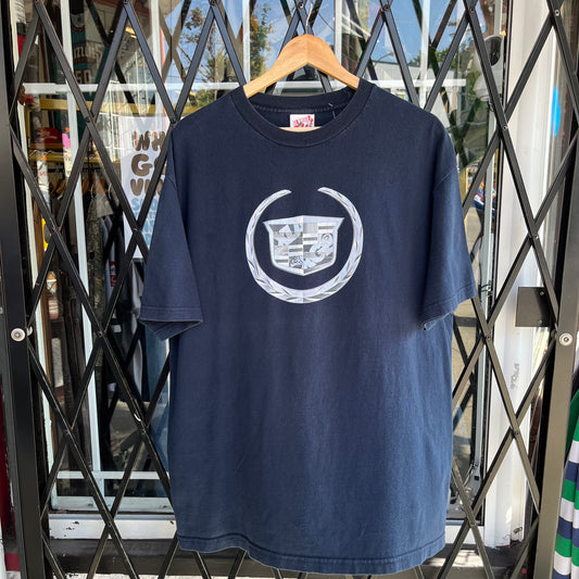 Y2K XLarge Cadillac Emblem Tee - Size XL