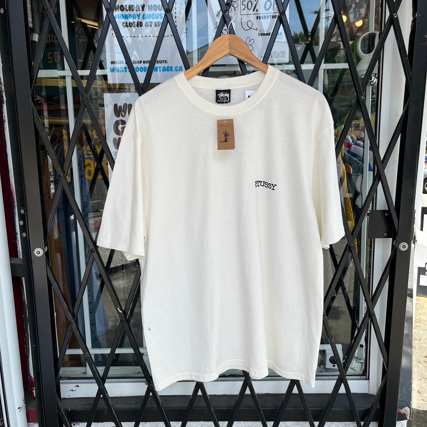 Stussy Jumbo Pig. Dyed Tee - Size L AS-IS