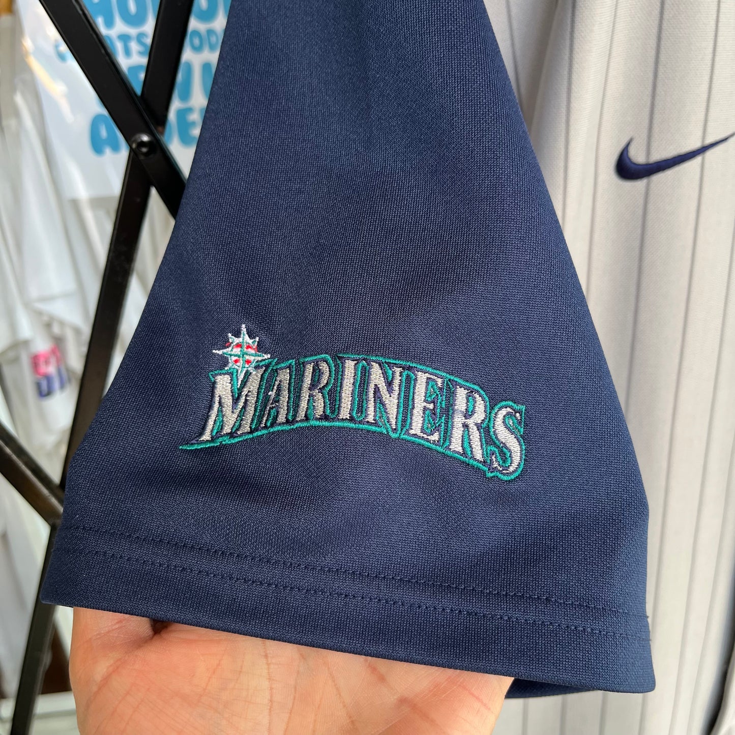 Vintage Nike Seattle Mariners Pinstripes Jersey - Size M