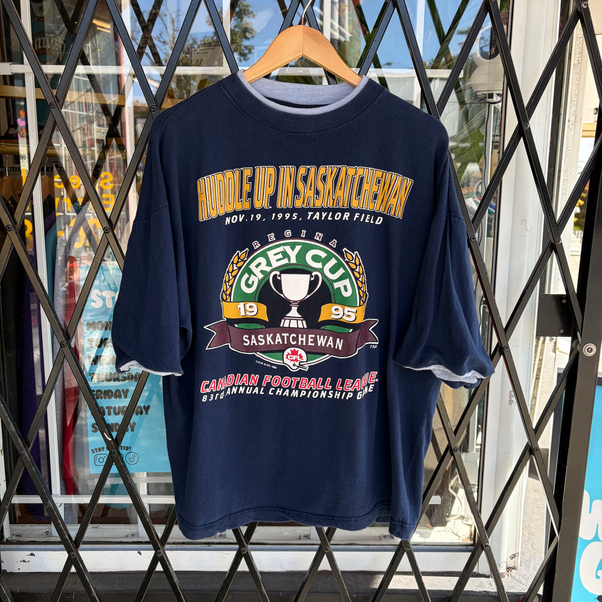 1995 CFL Grey Cup Saskatchewan Tee - Size XL