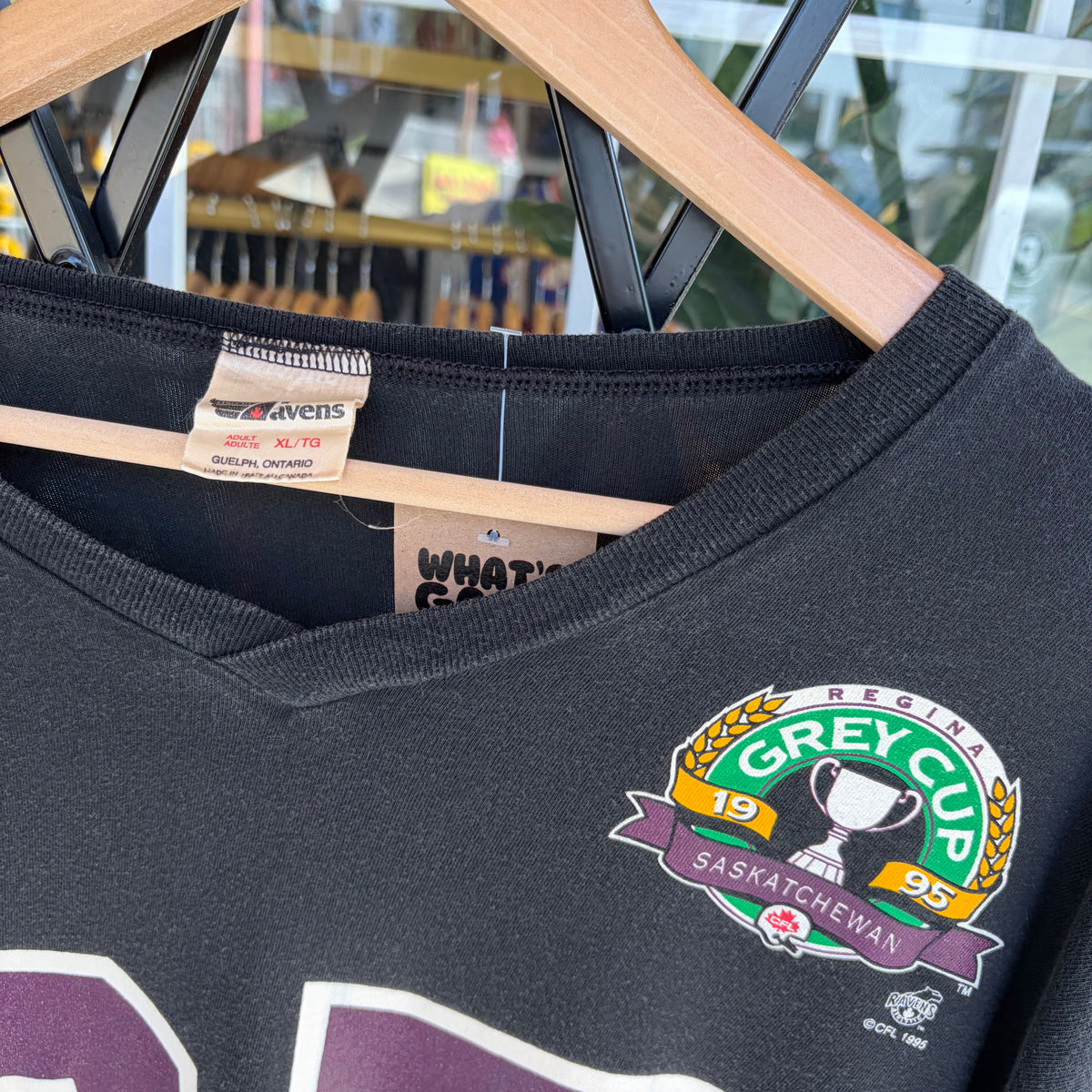 1995 CFL Grey Cup Saskatchewan Oversized Jersey Shirt - Size XL