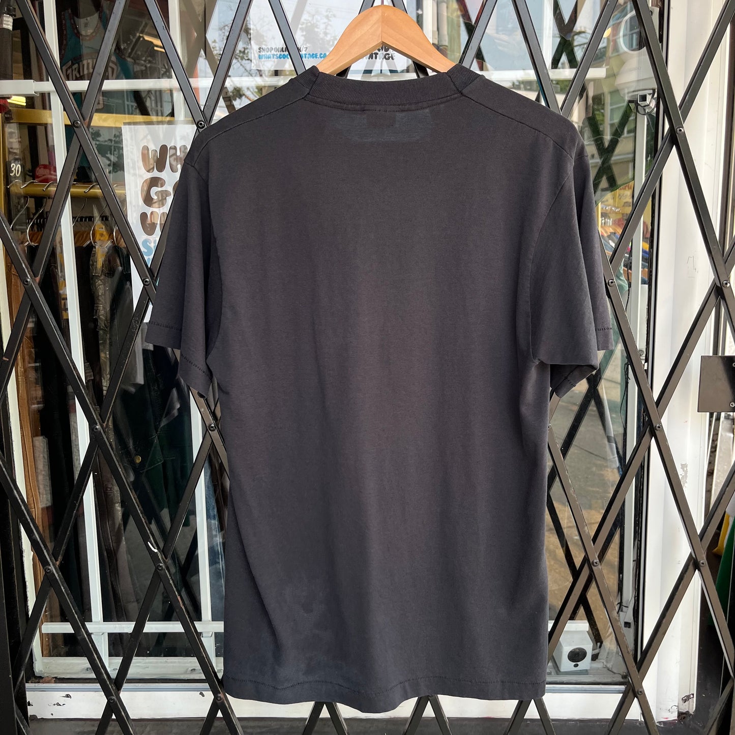 Vintage Blank Black Tee - Size L