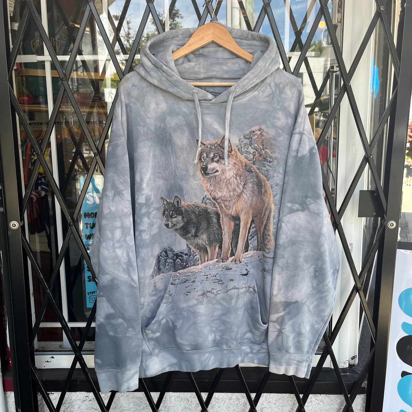 Tie Dye Wolf Hoodie - Size XXL