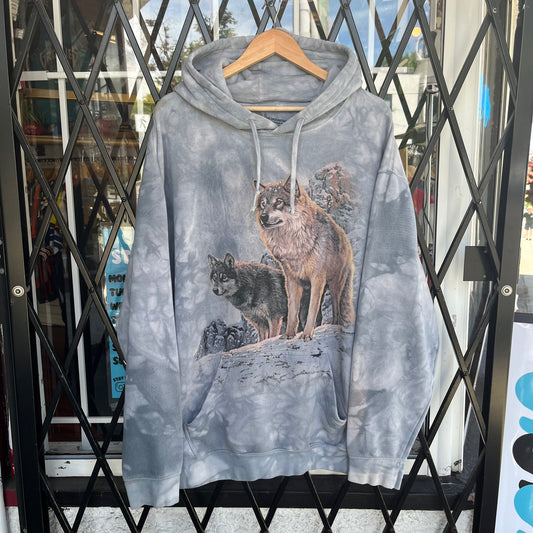 Tie Dye Wolf Hoodie - Size XXL