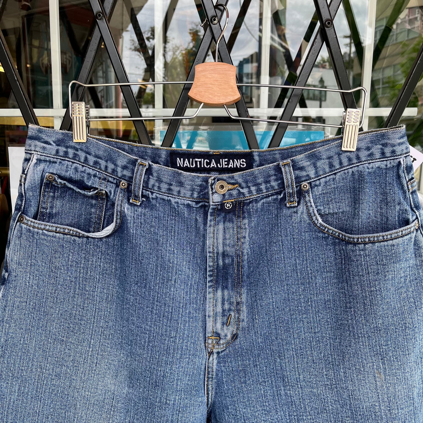Y2K Nautica Baggy Denim Shorts - Size 36W