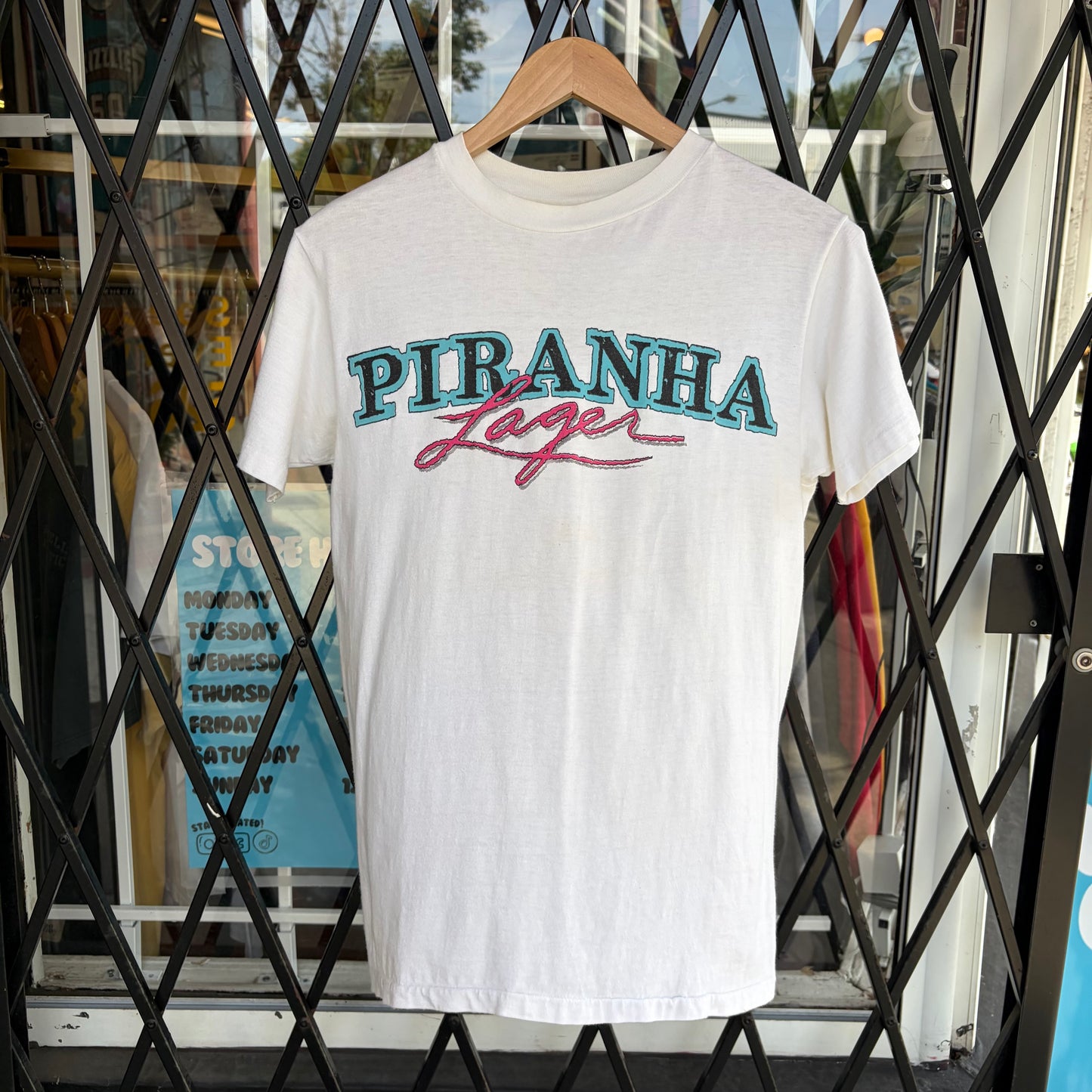 Vintage Piranha Lager Tee - Size M