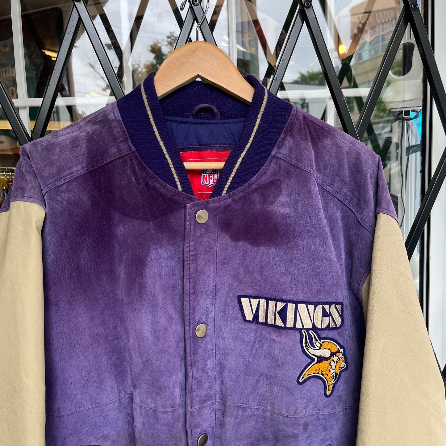 Vintage Minnesota Vikings Varsity Jacket - Size L
