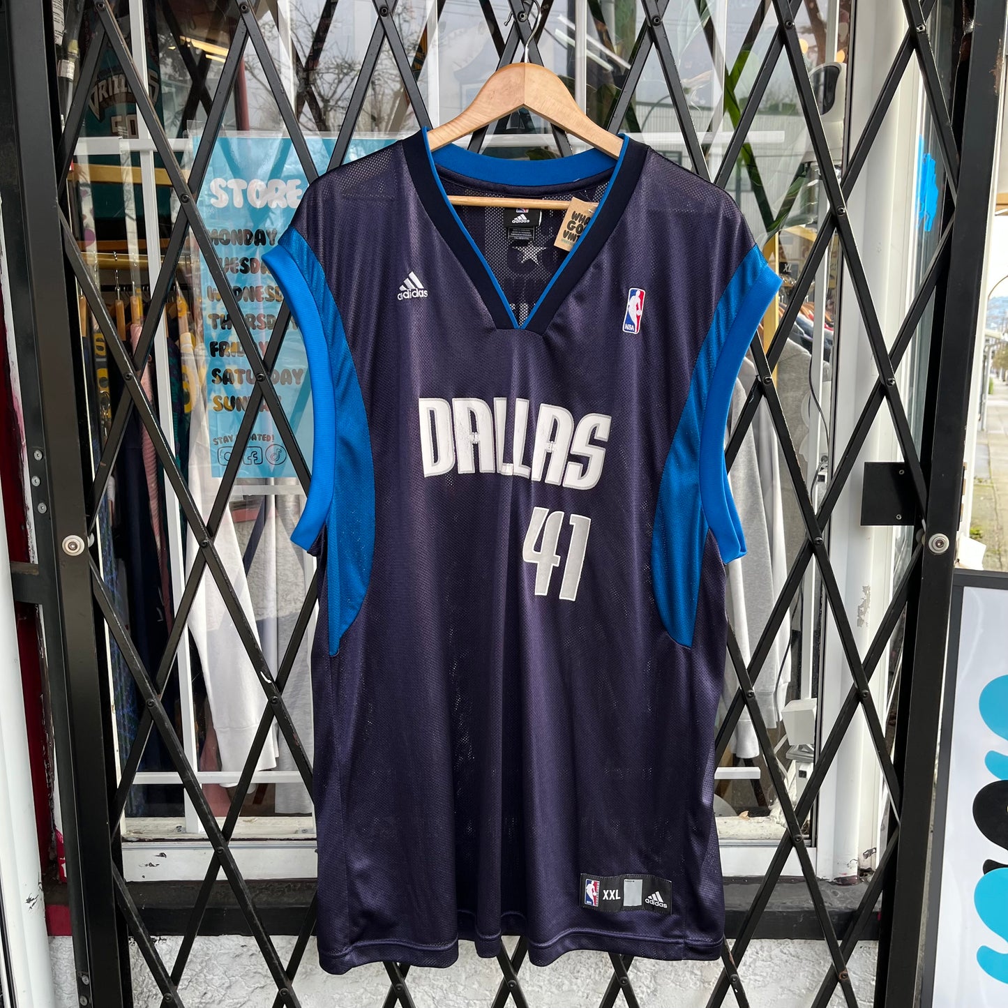 Adidas Dallas Mavericks Dirk Nowitzki Jersey - Size XXL