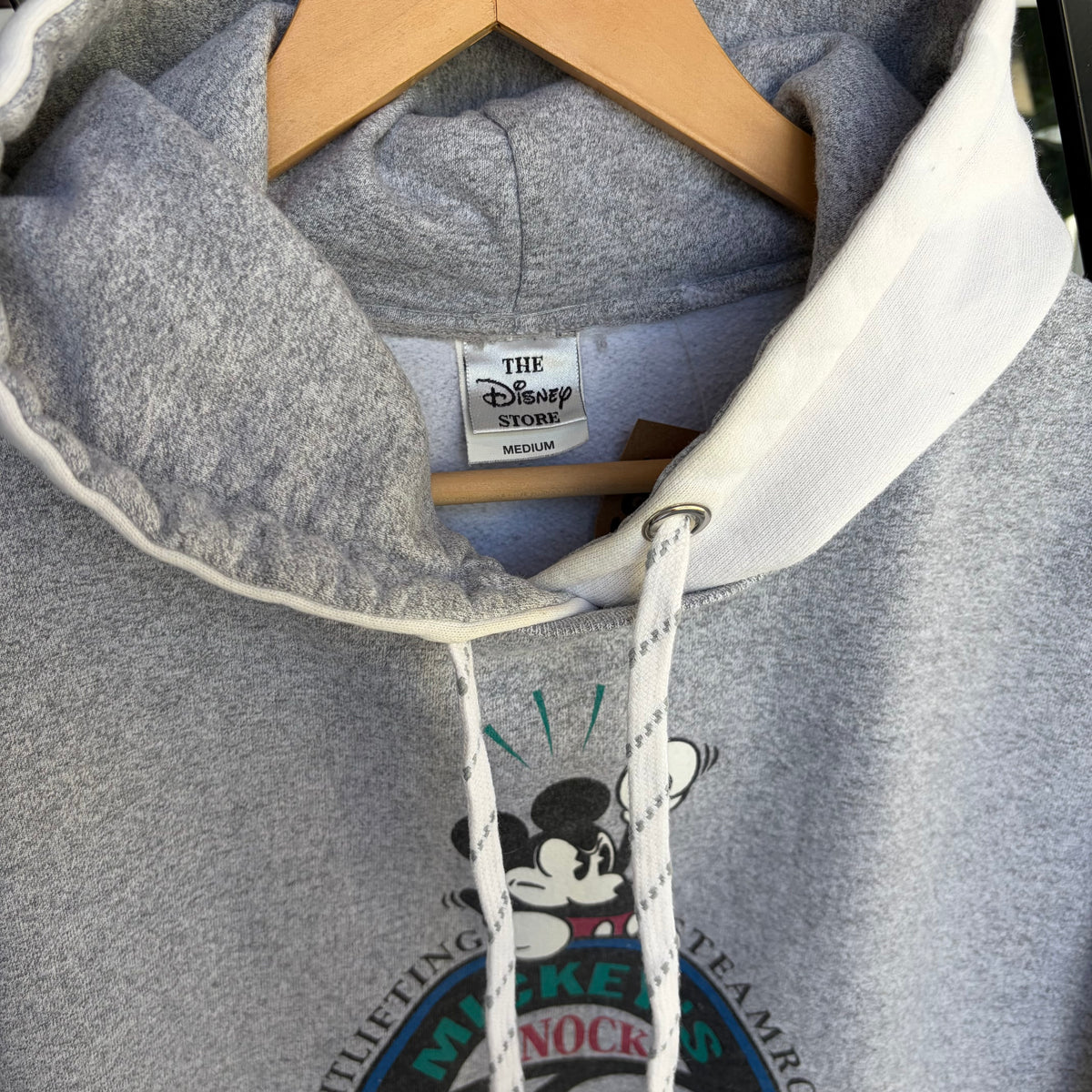Vintage Disney Mickey Mouse Boxing Gym Heavyweight Hoodie - Size M