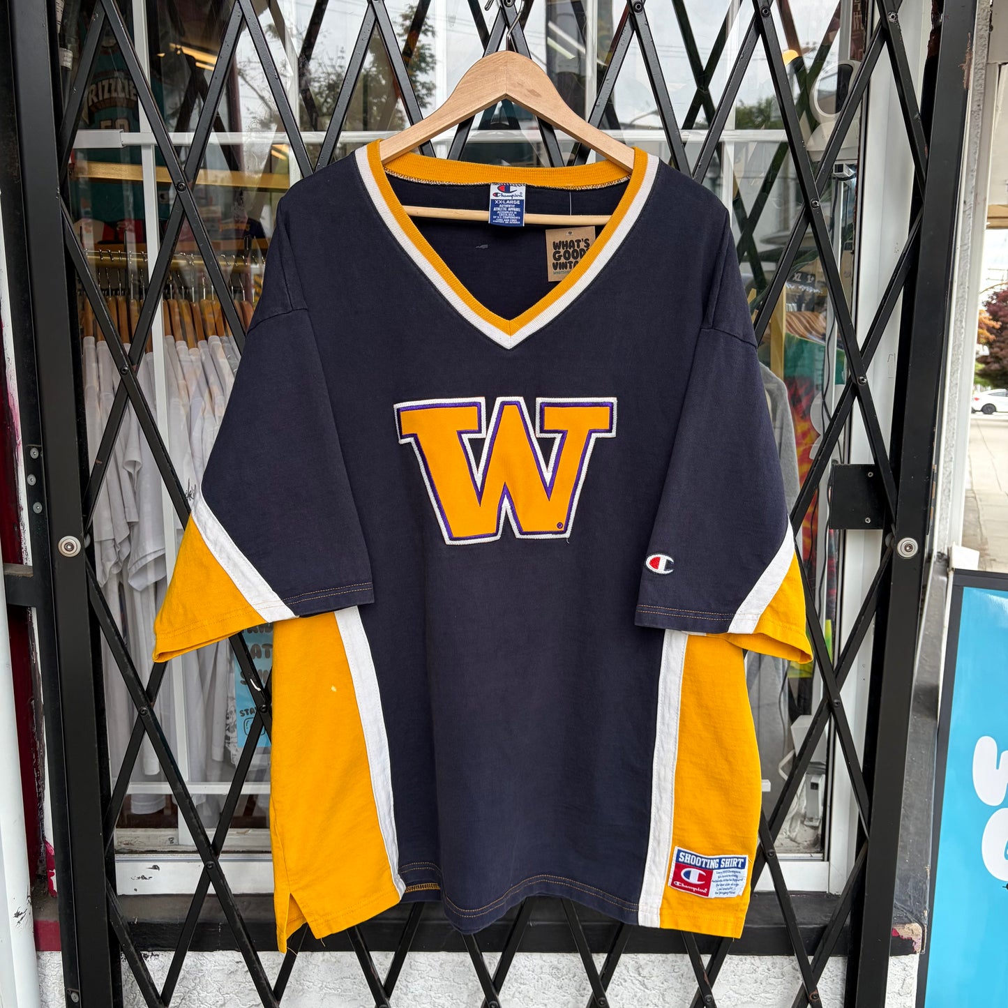 Vintage Champion Washington Huskies Shooting Shirt - Size XXL
