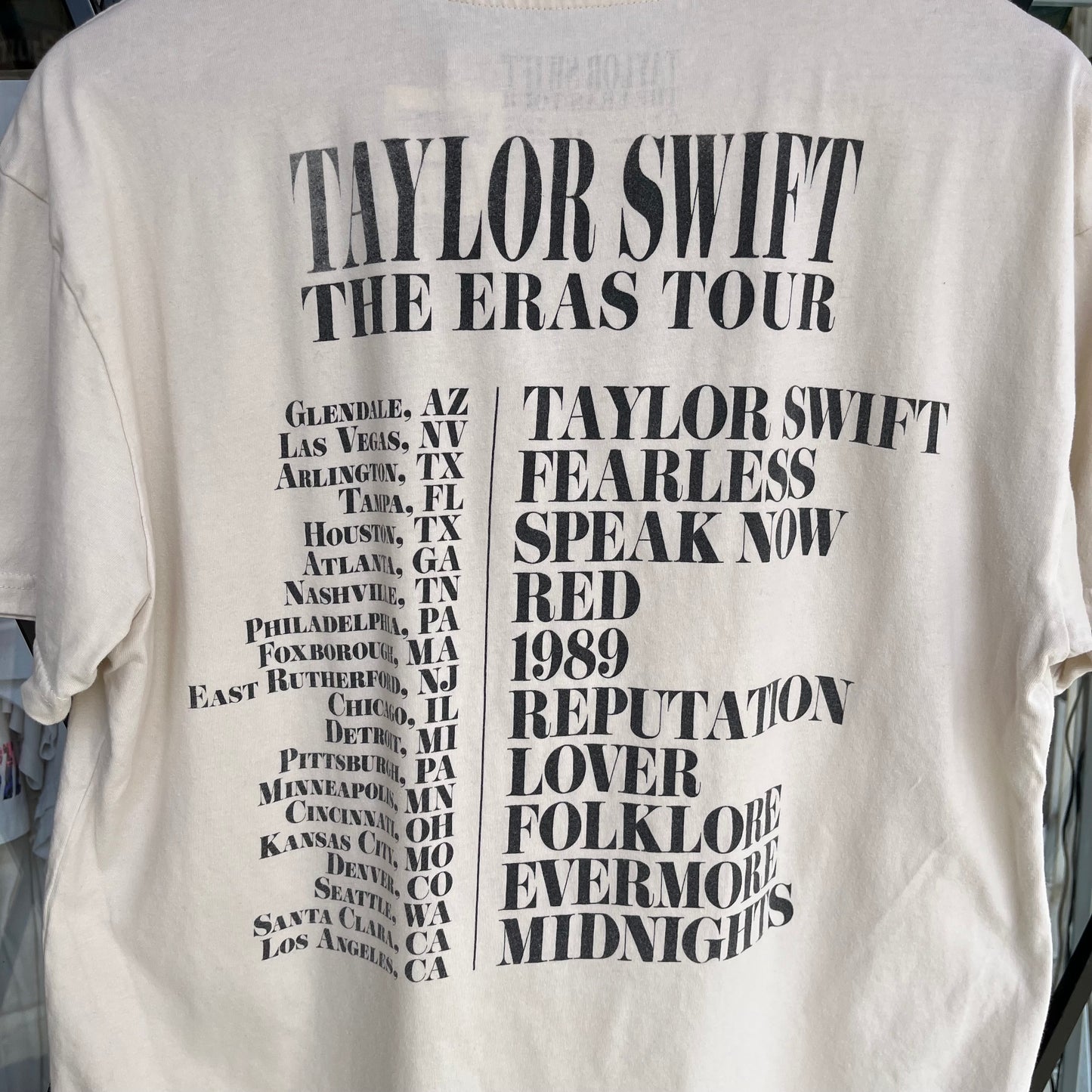 Taylor Swift The Eras Tour Tee - Size L