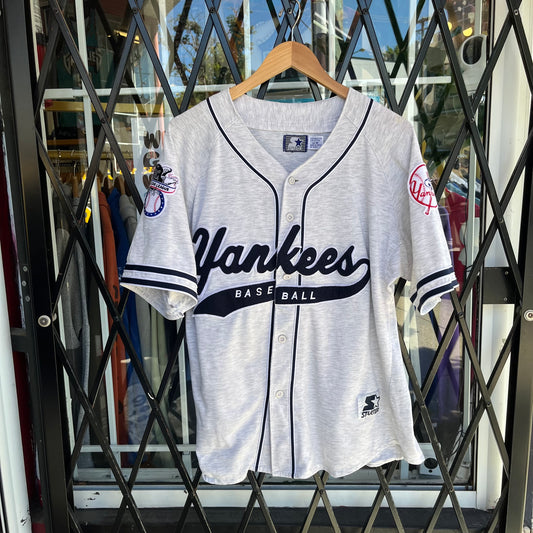 Vintage Starter NY Yankees Script Jersey - Size M