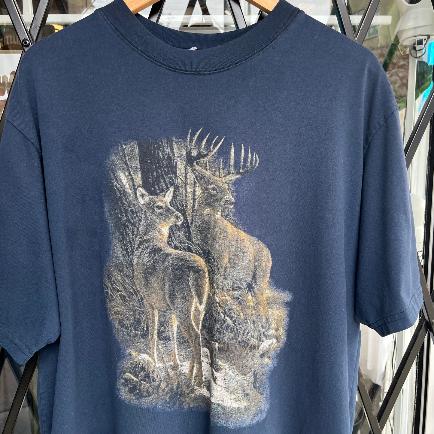 Vintage Deer Nature Tee - Size XL