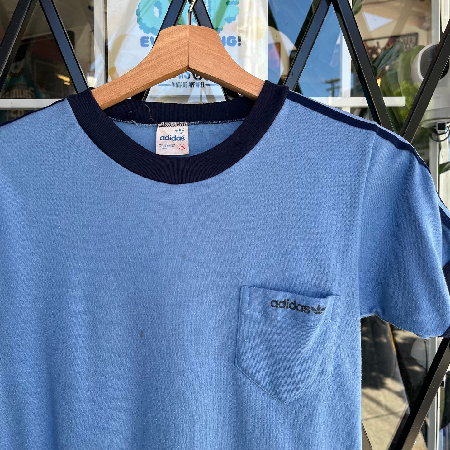 1980’s Adidas Ringer Pocket Tee - Size M