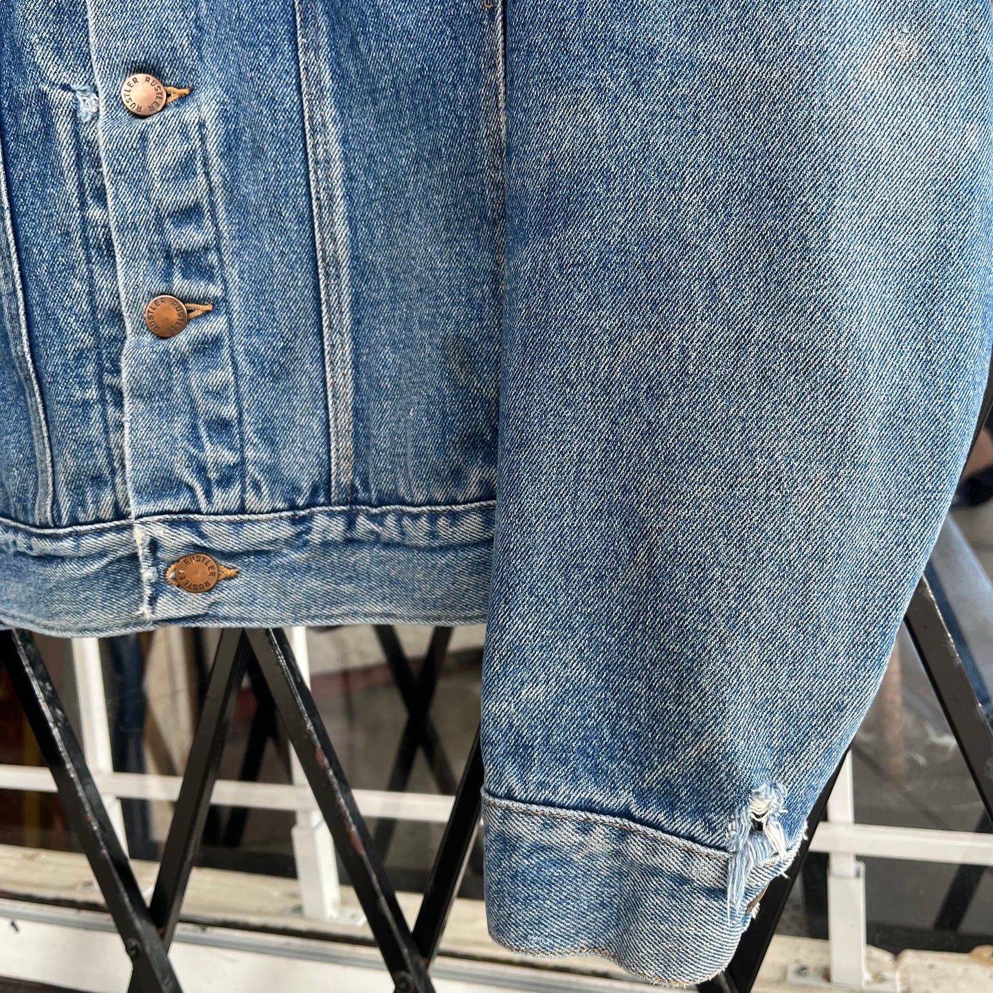 Vintage Rustler Denim Jacket - Size L