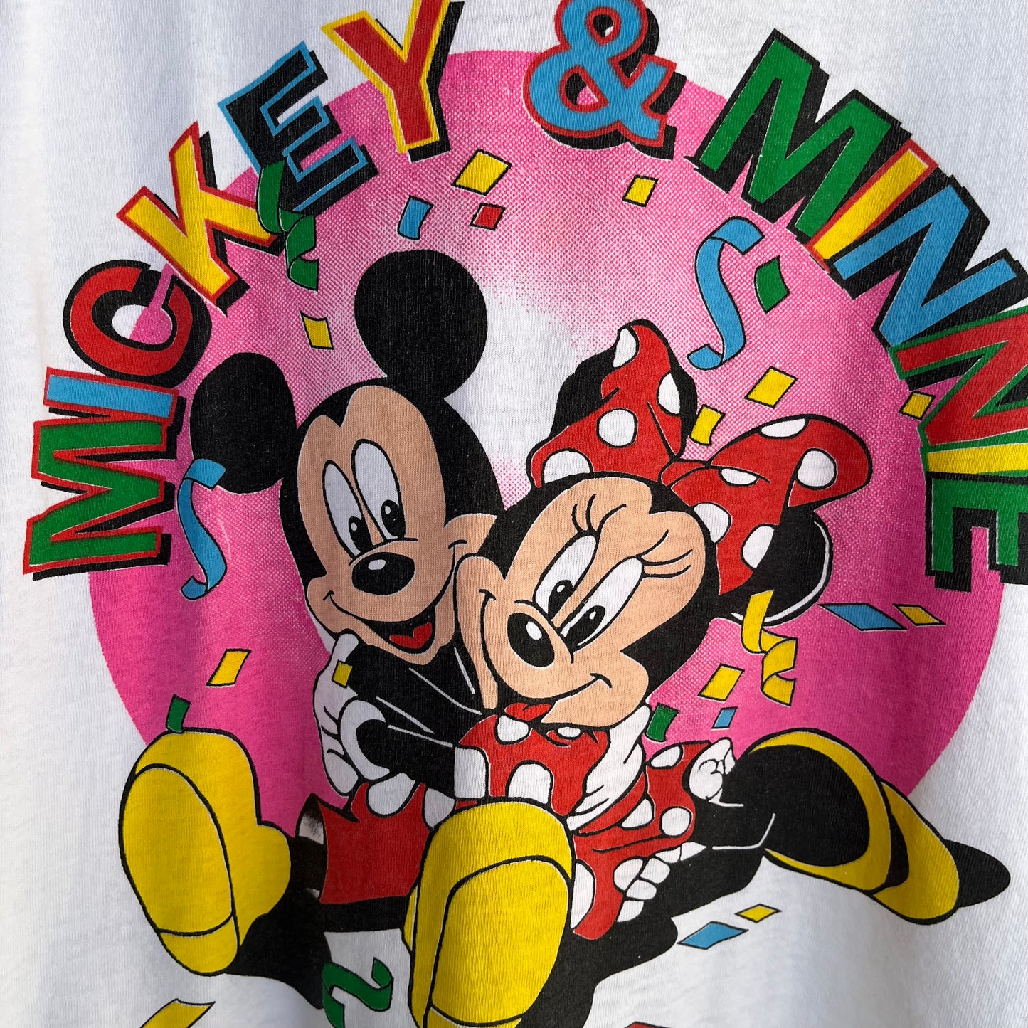 Vintage Disney Mickey & Minnie Tee - Size L