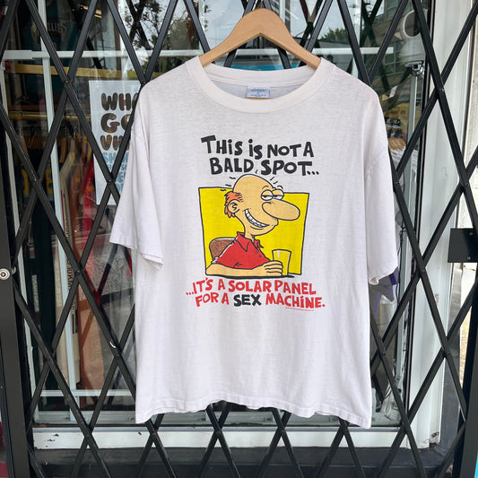 Vintage Bald Guy Parody Tee - Size XL