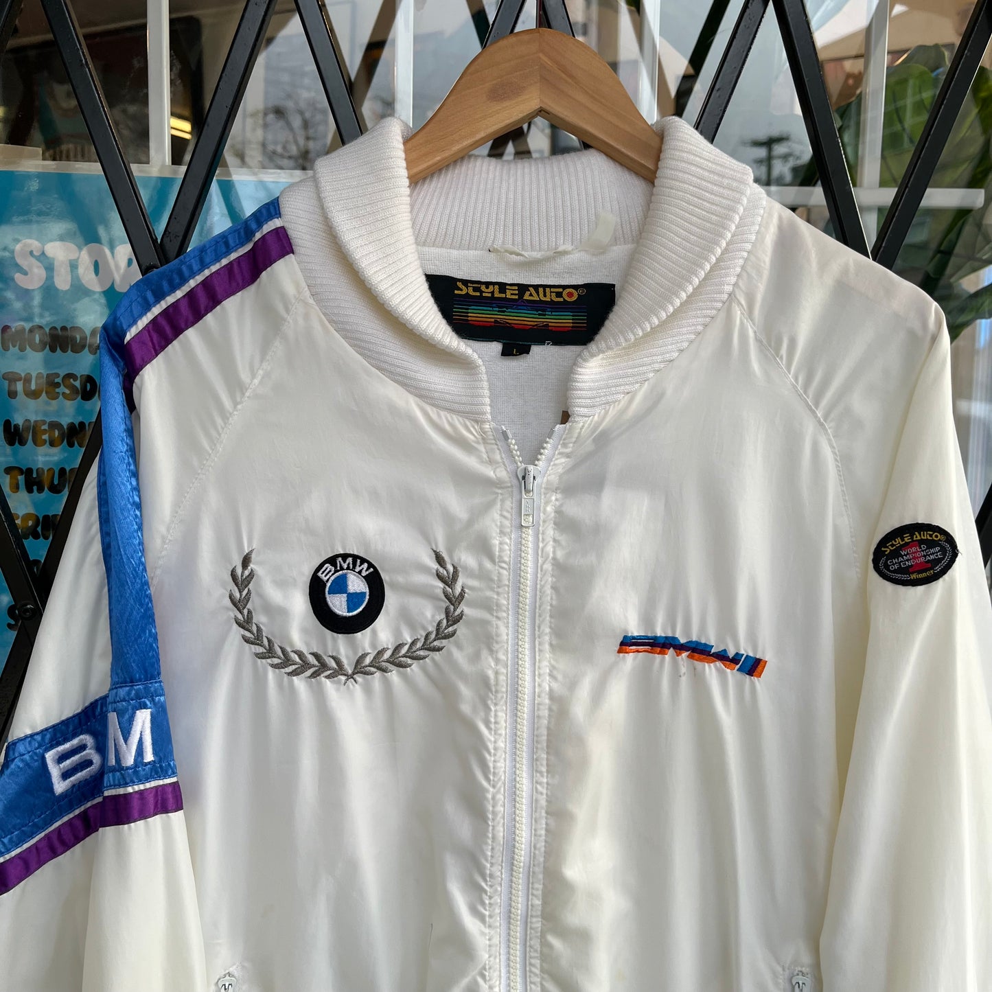 Vintage BMW Light Bomber Jacket - Size L