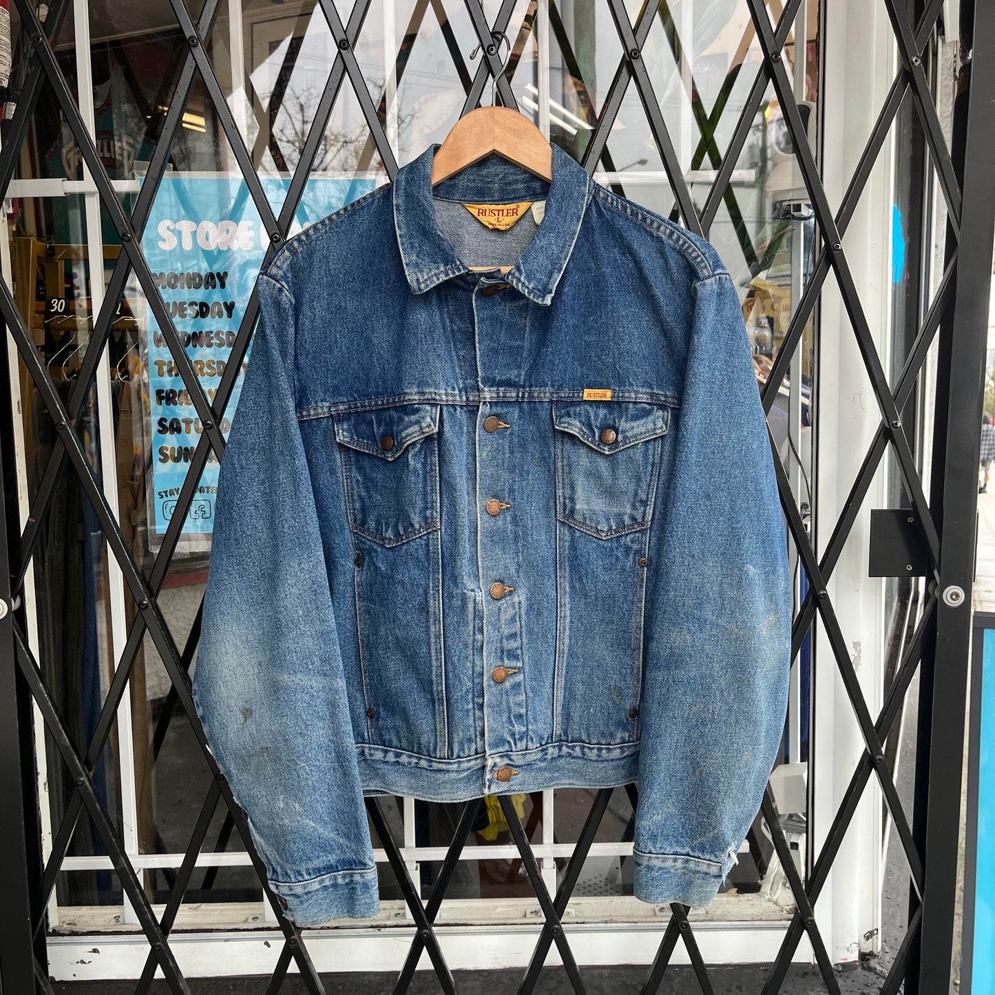 Vintage Rustler Denim Jacket - Size L
