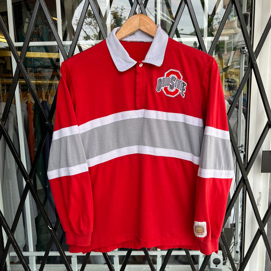 Vintage Ohio State Long Sleeve Rugby Shirt - Size M