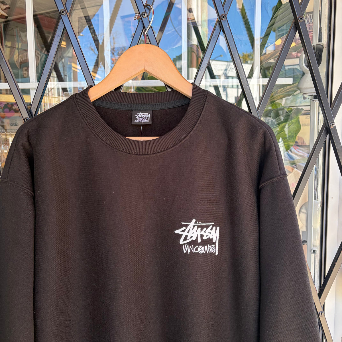 Stussy Vancouver Stock Crewneck Black - Size L