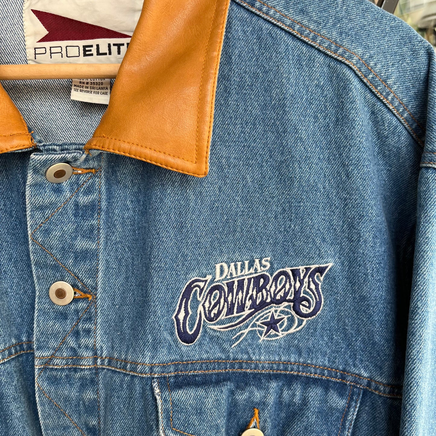 Vintage Dallas Cowboys Denim Jacket - Size XL
