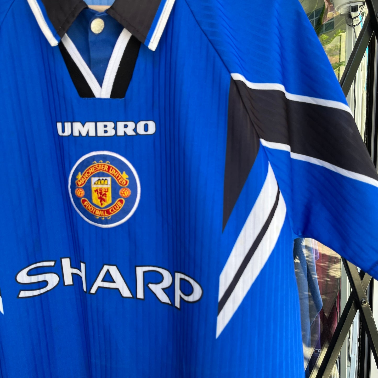 1996/97 Umbro Manchester United Away Jersey - Size M