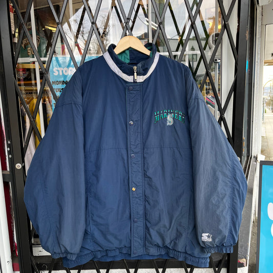 Vintage Starter Seattle Mariners Insulated Jacket - Size XXL