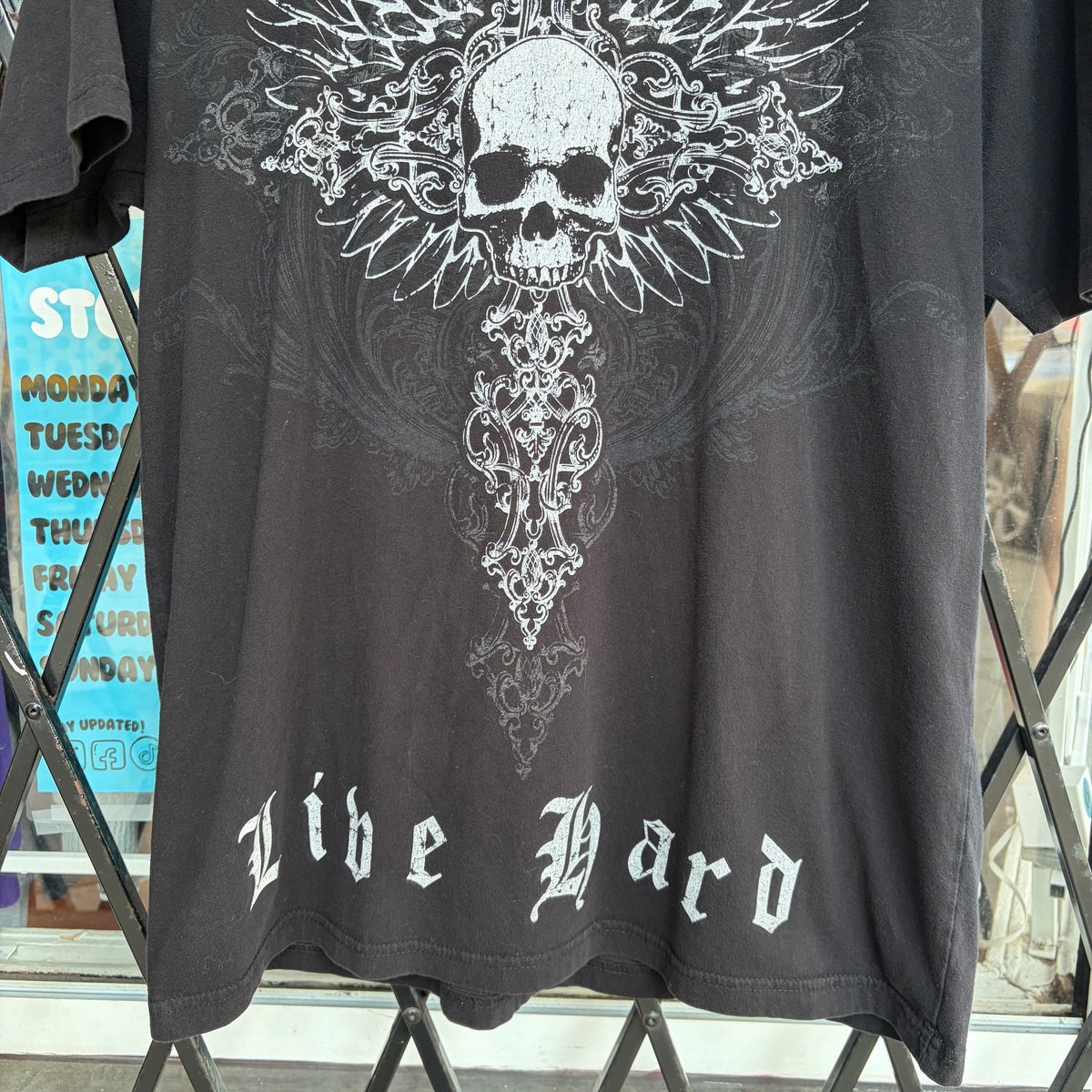 Y2K Harley Davidson Skull Tee - Size XL