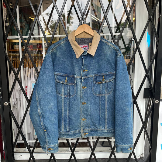 Vintage Lee Stormrider Denim Jacket - Size 44 (L)