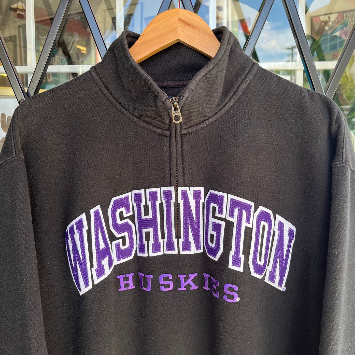 Vintage Washington Huskies Quarter Zip Sweater - Size XXL