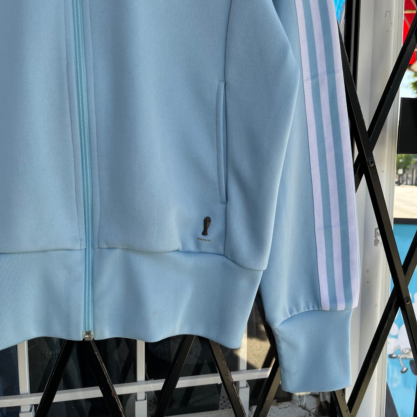 Retro Adidas Argentina World Cup Zip Up Jacket - Size women’s L