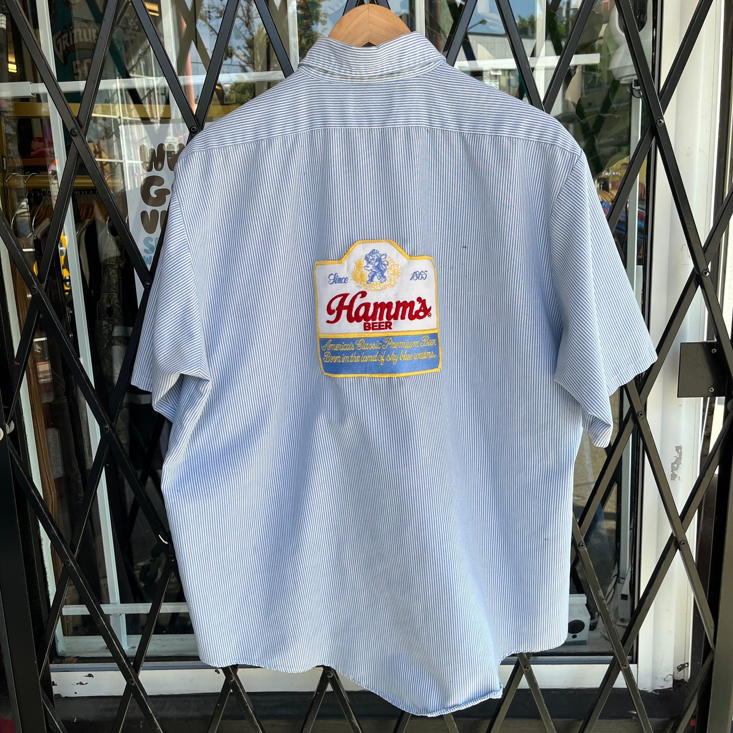 Vintage Hamm’s Beer Button Up Shirt - Size XL