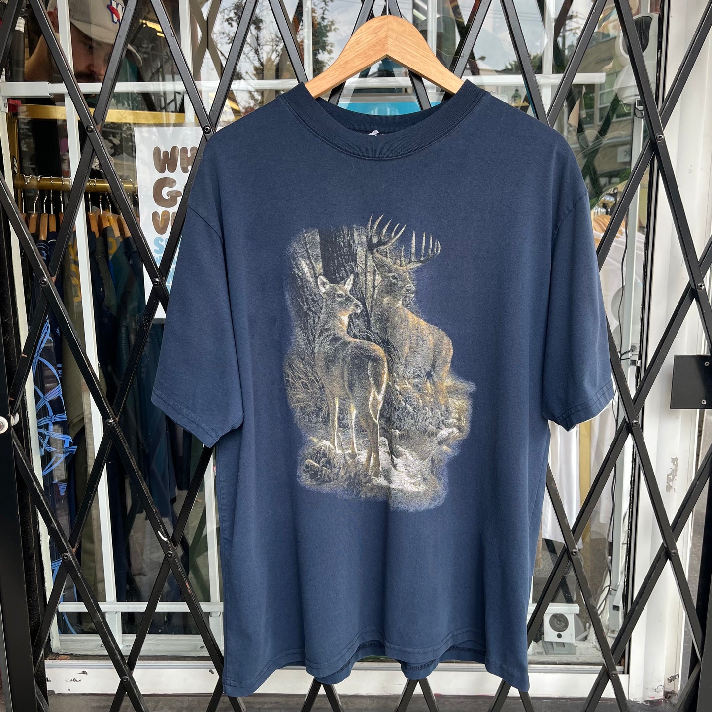 Vintage Deer Nature Tee - Size XL