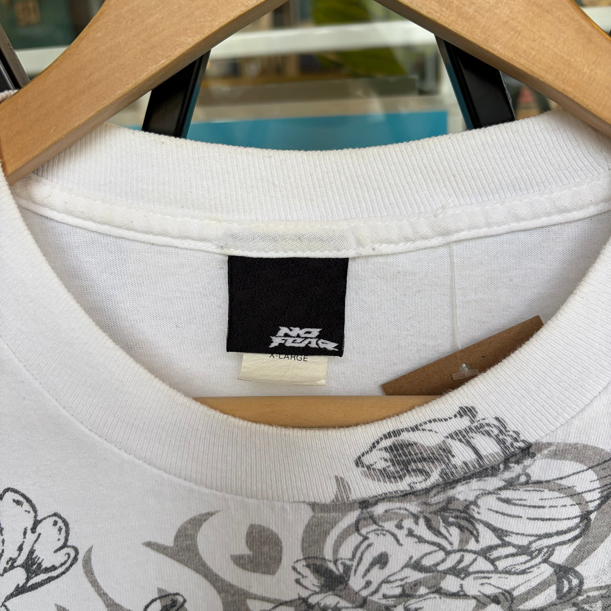Y2K No Fear AOP Tee - Size XL