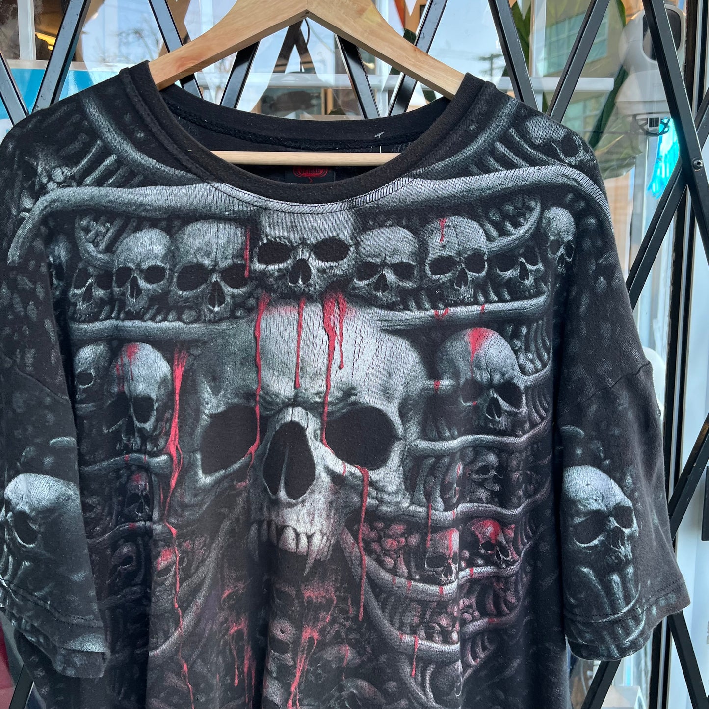 Y2K Bloody Skulls Tee - Size XXL