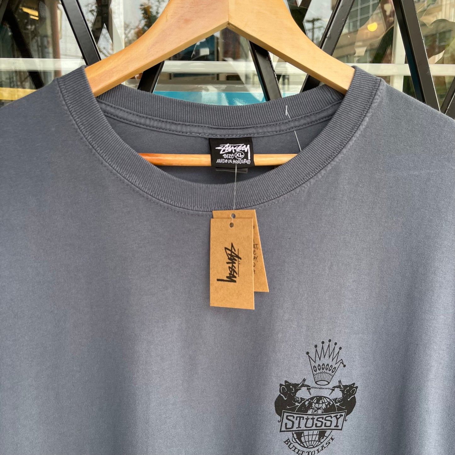 Stussy Built To Last Tee Navy - Size XL