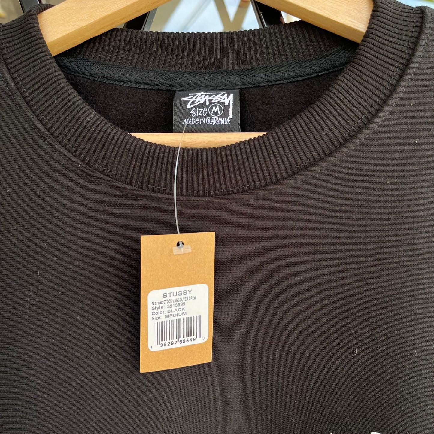 Stussy Vancouver Black Crewneck - Size M