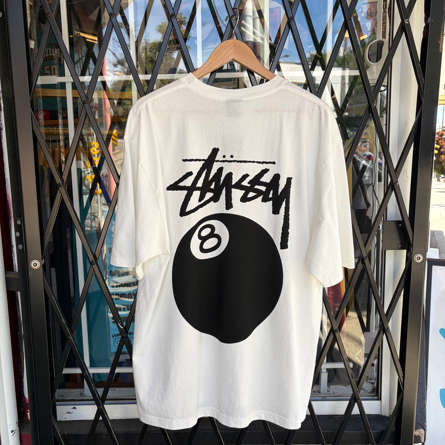 Stussy 8 Ball Tee Natural - Size XL