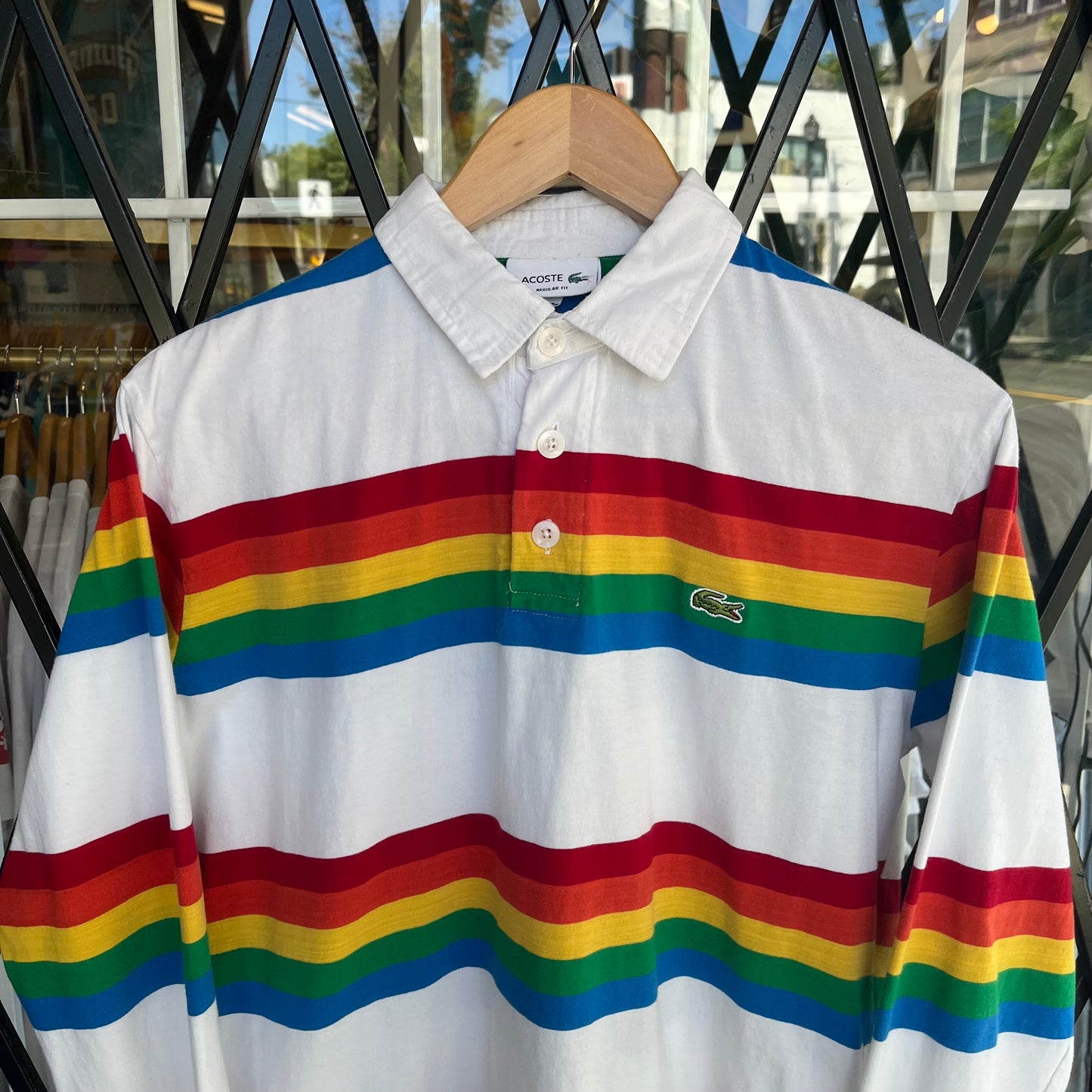 Lacoste Long Sleeve Shirt - Fits Size L