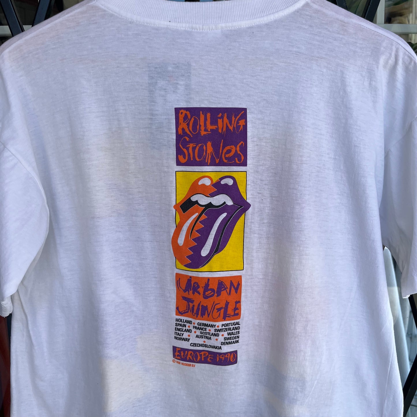 1990 The Rolling Stones Euro Tour Tee - Size L