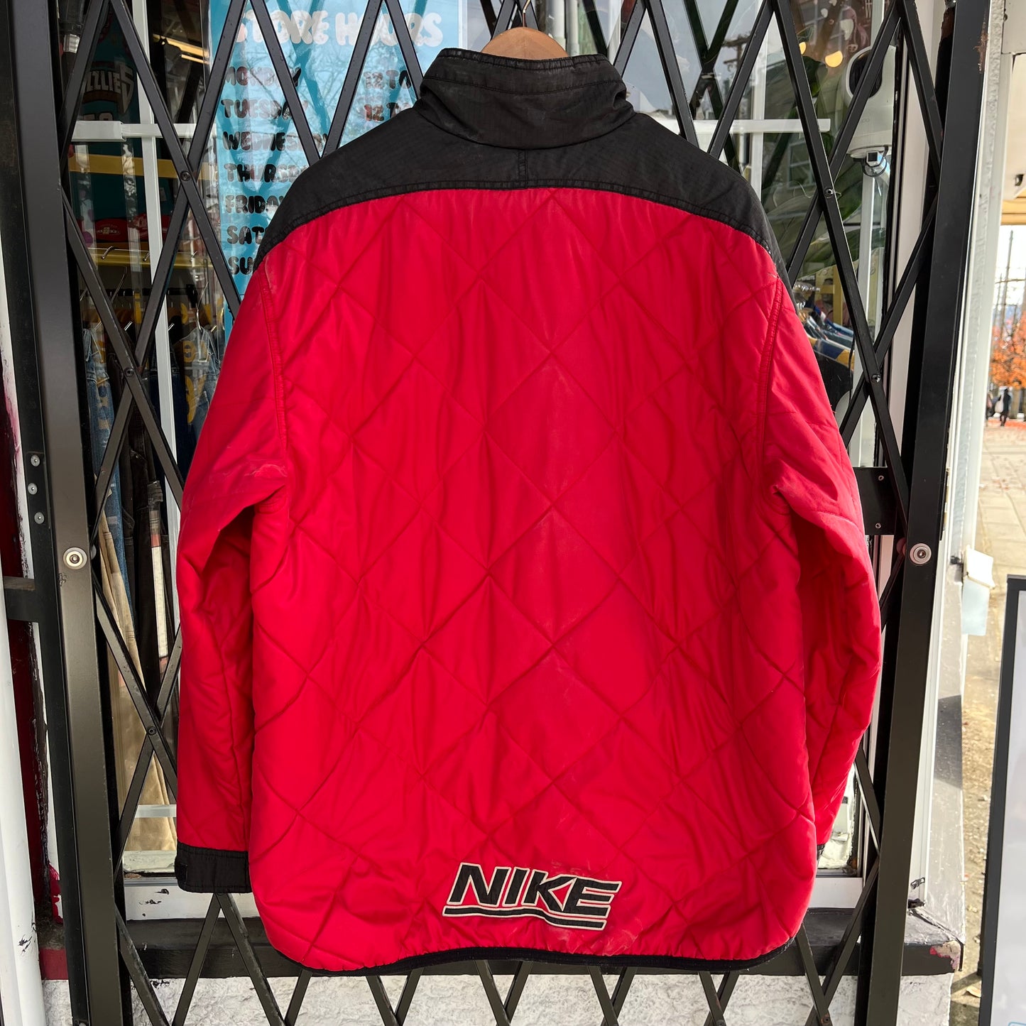 Vintage Nike Quilted Fleece Lined Jacket - Size L