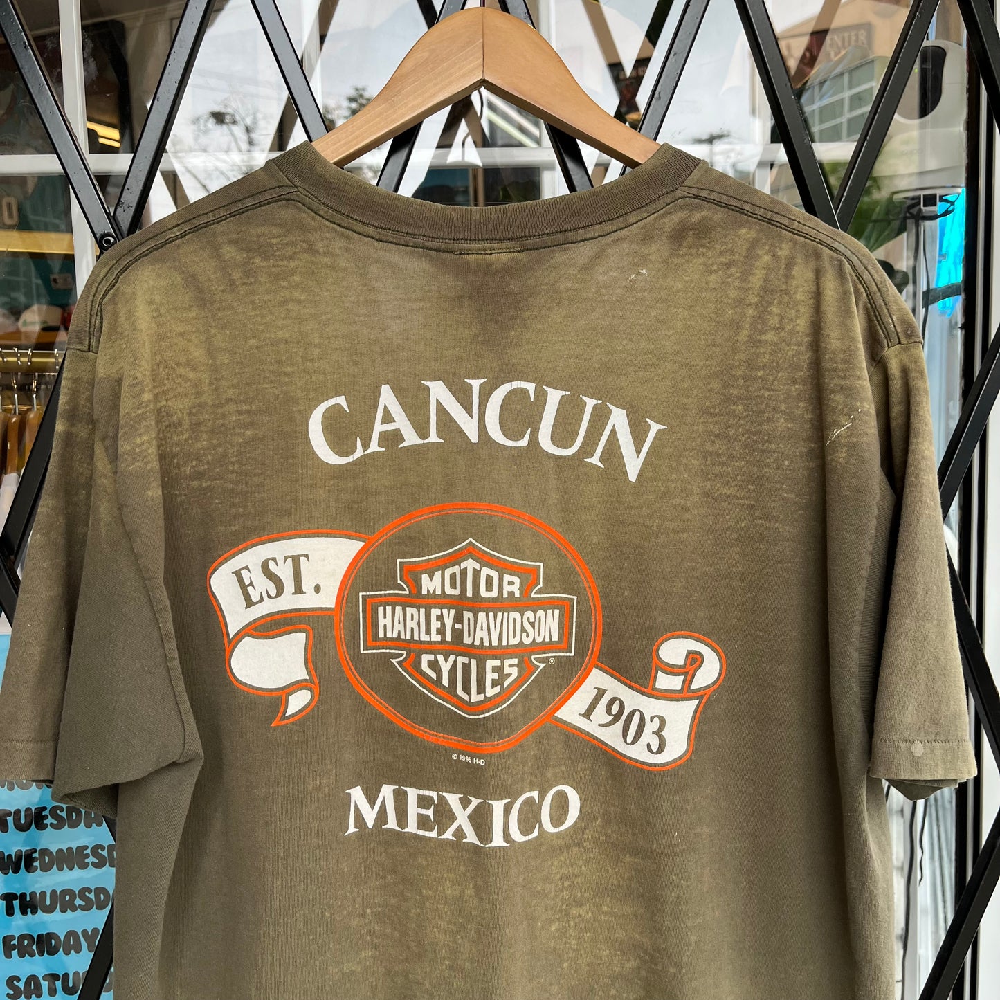 1995 Harley Davidson Mexico Tee - Size XL